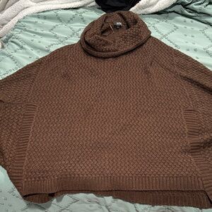 a.n.a Brown Cowl Neck Sweater
